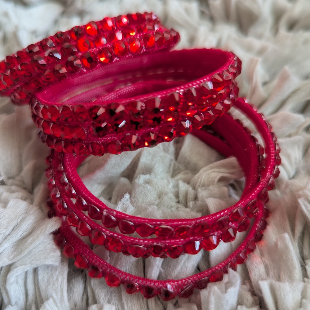 New! Hand made skinny, light weight, stackable and sparkle dance bangles!!!